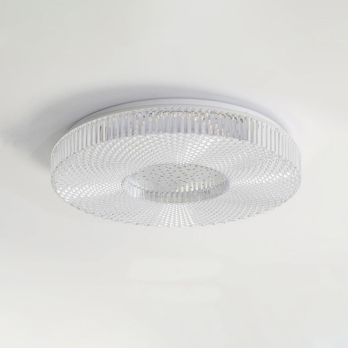 Modern LED Flush Mount Ceiling Light with Acrylic Shade – Gold or White Finish | Thomler