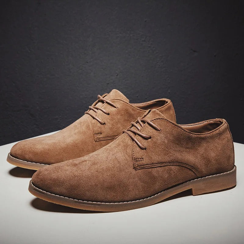 Men's Laced Suede Oxfords – Versatile Dress Shoes for Work, Events & Weekend Wear | Thomler