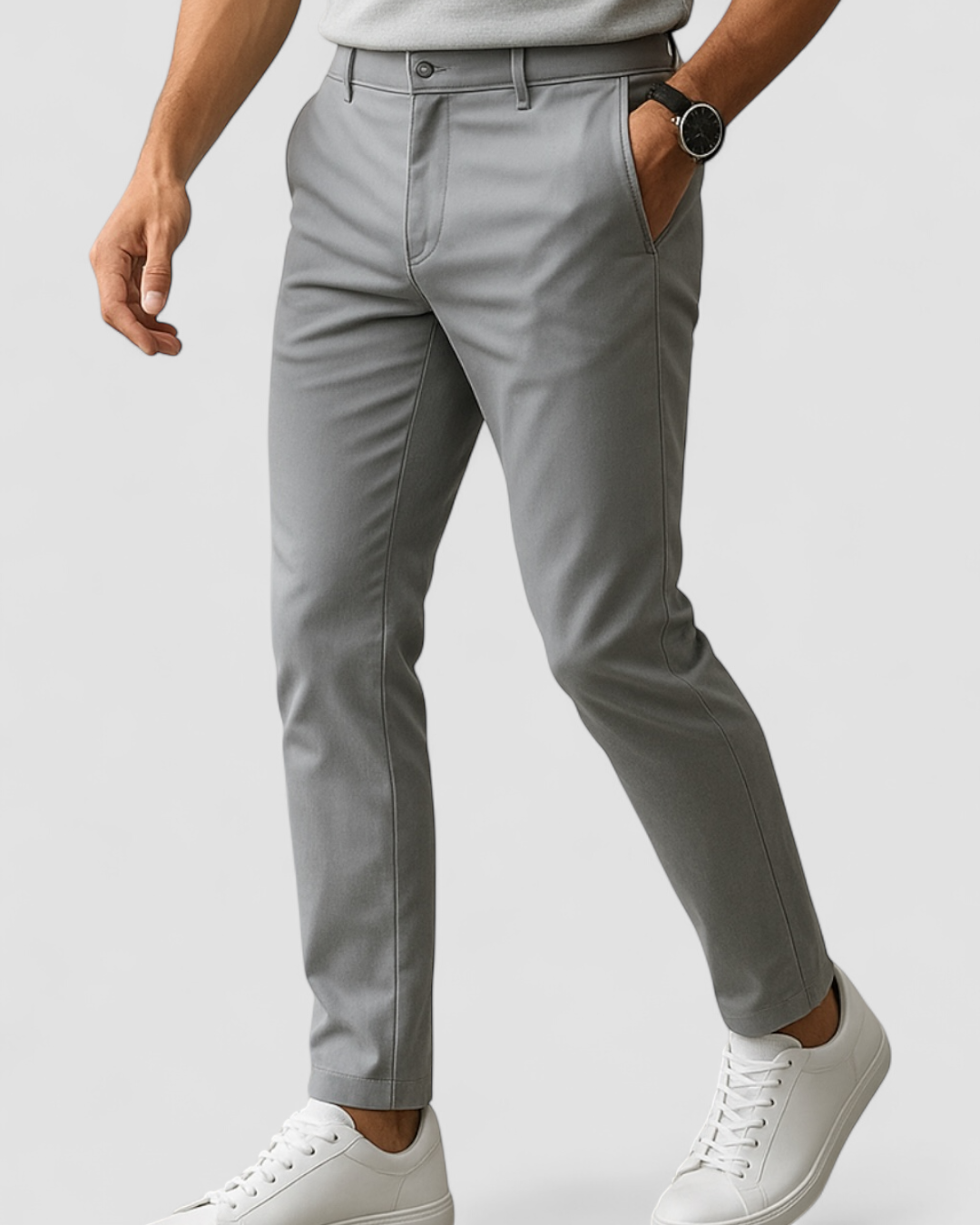 Men's Tailored Dress Pants – Streamlined Silhouette with Modern Waistband Design | Thomler
