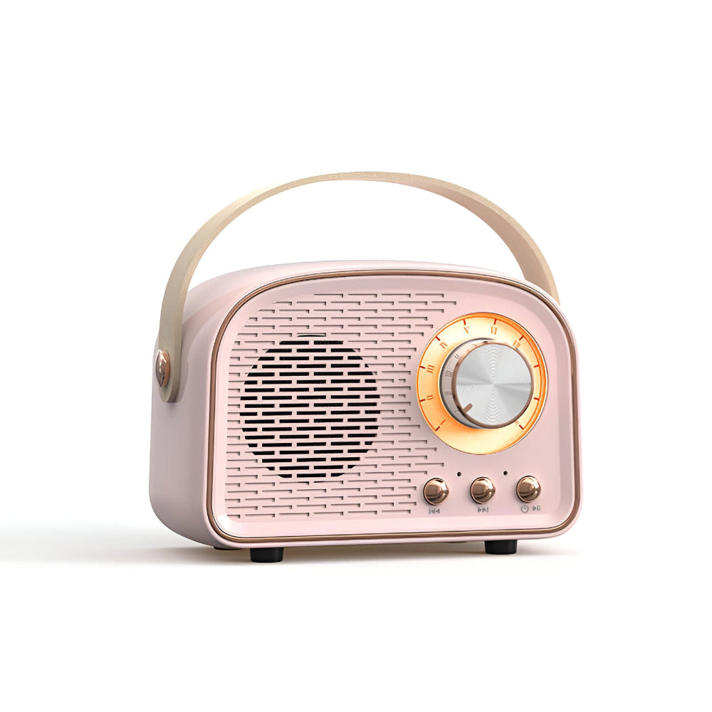 Speaker Retro Style Wireless Bluetooth Desktop Audio Mint Green Bedroom Bedside Music Player | Thomler