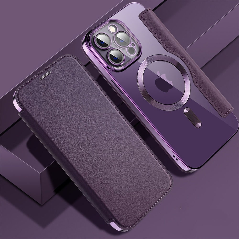Transparent Card Holder iPhone Case with MagSafe Magnetic Wallet & RFID Protection for 12 13 14 15 16 17 Pro Max Air Plus | Thomler