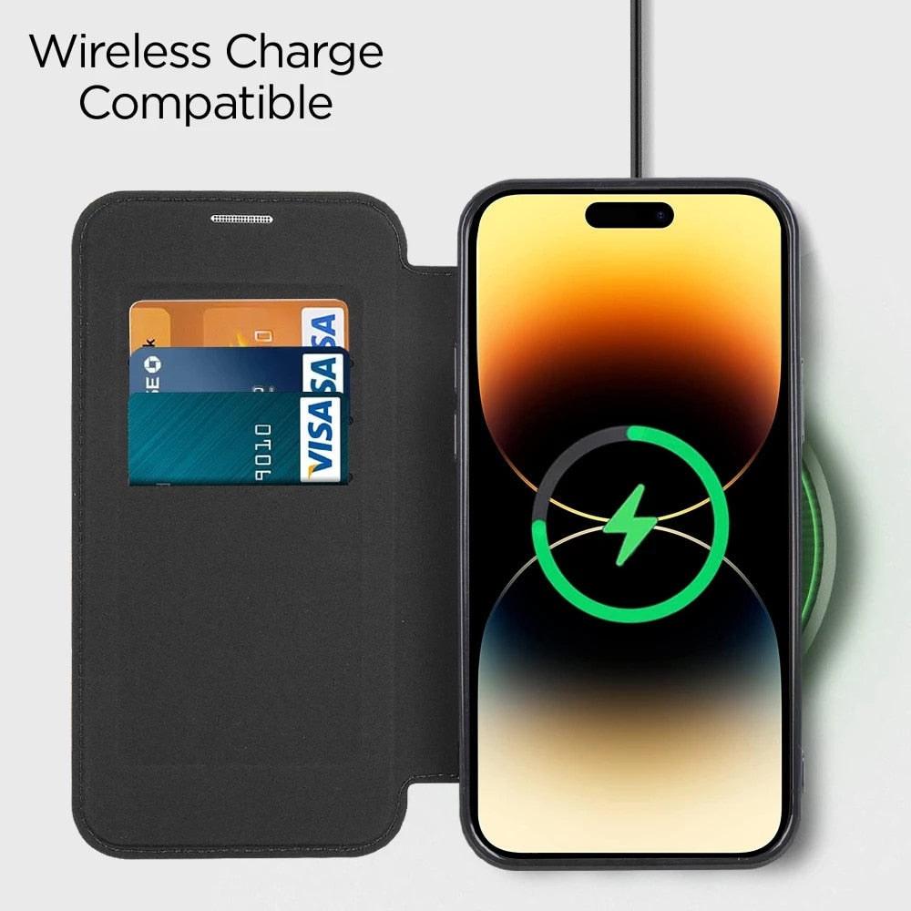 Transparent Card Holder iPhone Case with MagSafe Magnetic Wallet & RFID Protection for 12 13 14 15 16 17 Pro Max Air Plus | Thomler