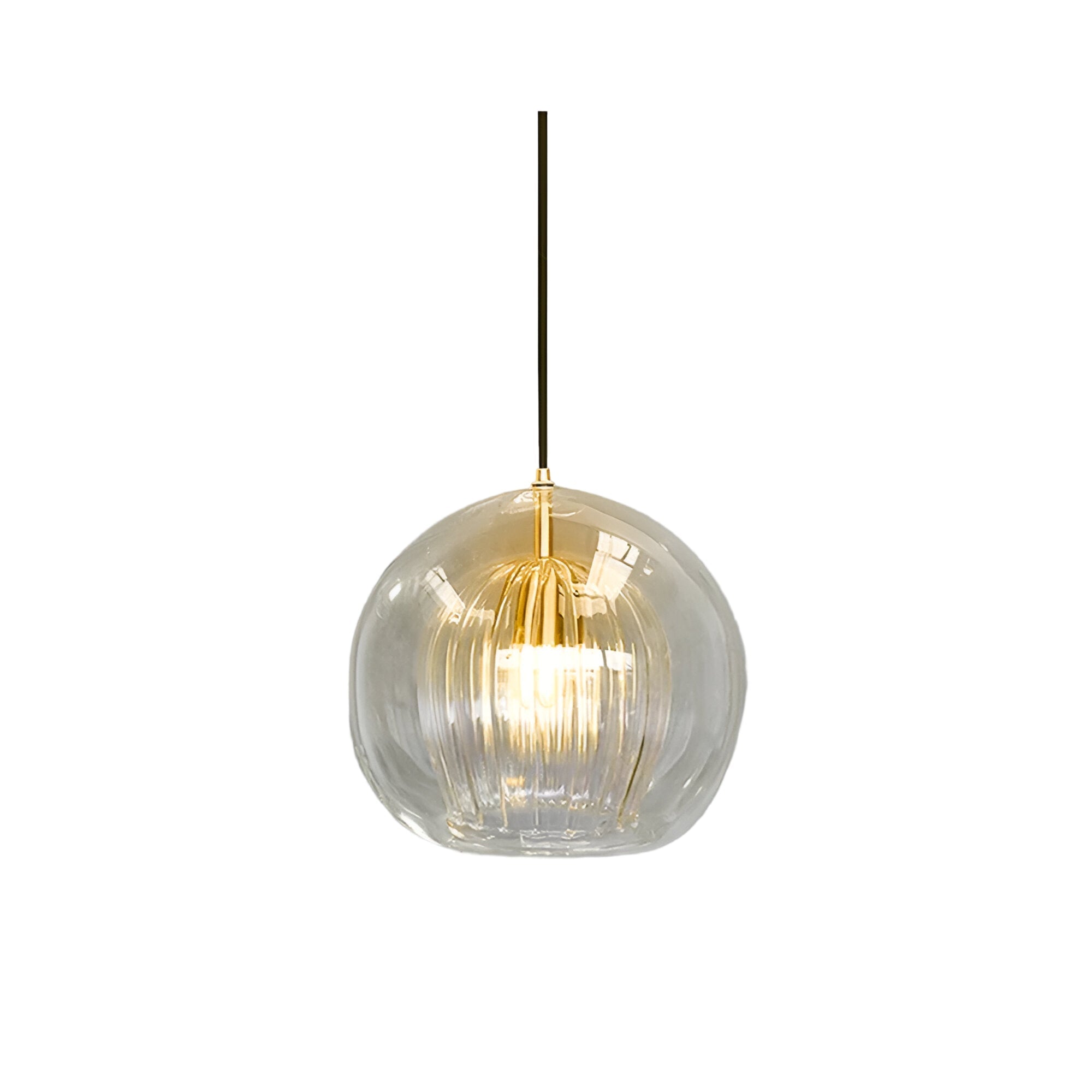 Pendant Light Glass Globe 9.8 in E27 Adjustable Dining Room Kitchen Island Hanging Ceiling Lamp Vintage Modern | Thomler