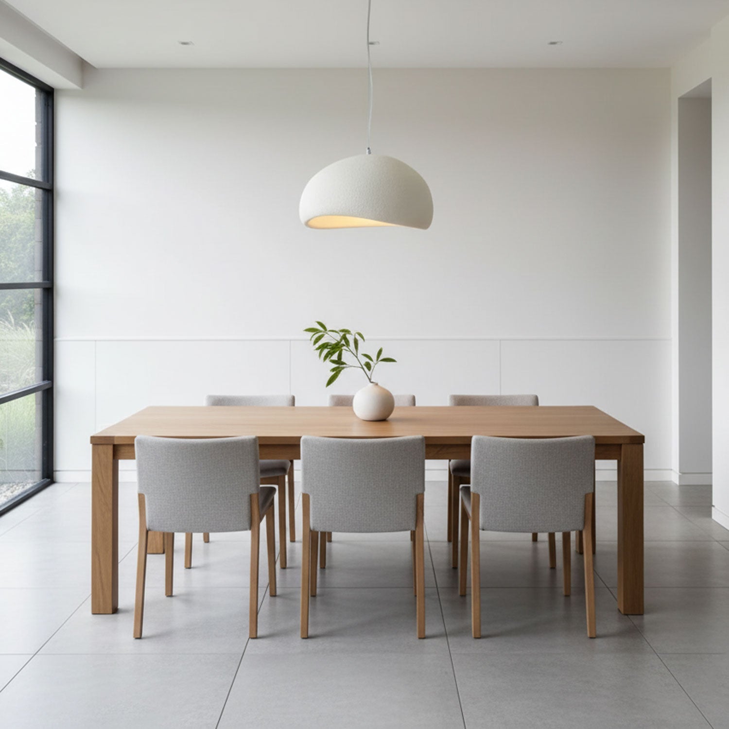 Khmara Pendant Light LED 11.8 in Grey Indoor Ceiling Lamp Adjustable Hanging | Thomler