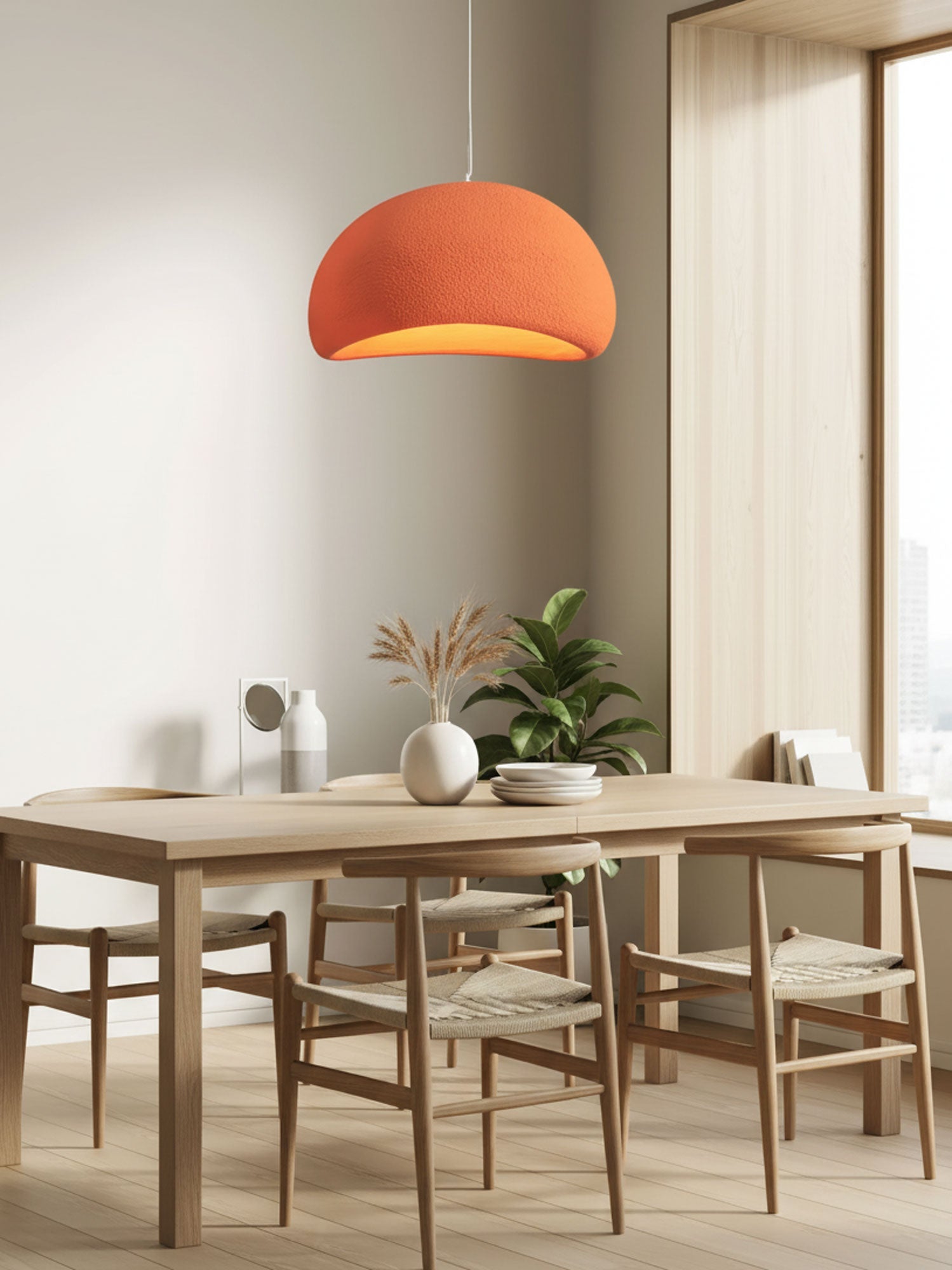 Khmara Pendant Light LED 11.8 in Grey Indoor Ceiling Lamp Adjustable Hanging | Thomler