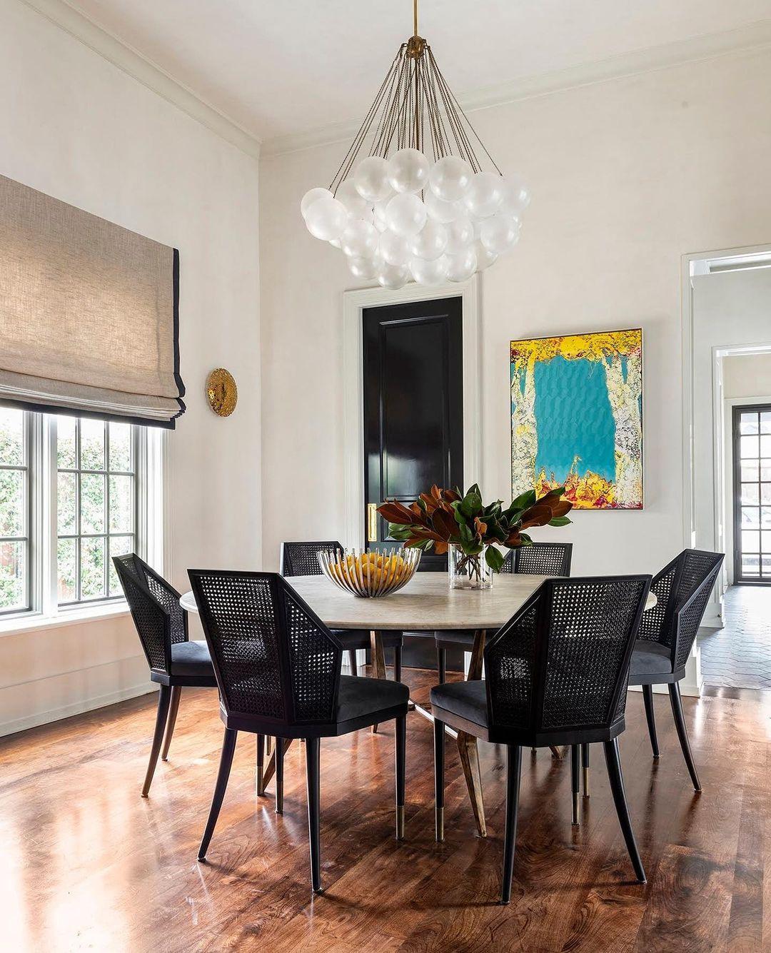 Frosted Glass Orb Chandelier 15.8 in x 33.5 in Indoor Ceiling Light 19-73 Heads Adjustable Modern Dining Room Living Room Pendant Fixture | Thomler