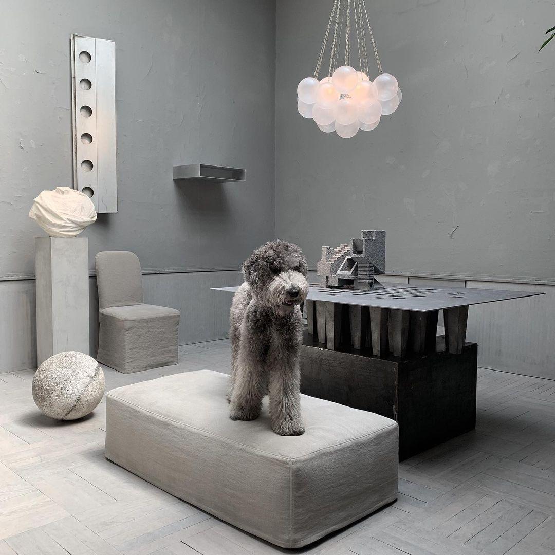 Frosted Glass Orb Chandelier 15.8 in x 33.5 in Indoor Ceiling Light 19-73 Heads Adjustable Modern Dining Room Living Room Pendant Fixture | Thomler