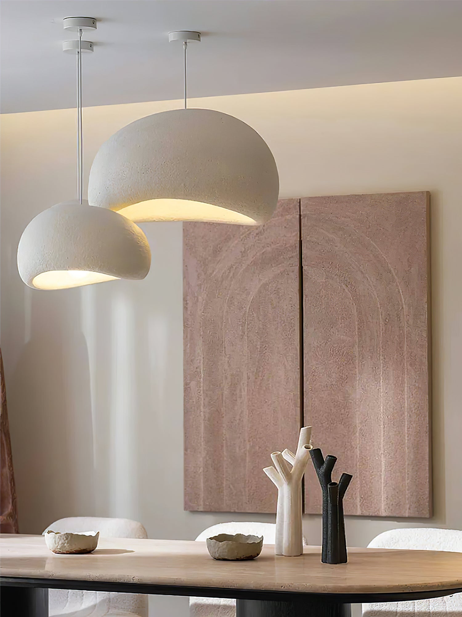 Khmara Pendant Light LED 11.8 in Grey Indoor Ceiling Lamp Adjustable Hanging | Thomler