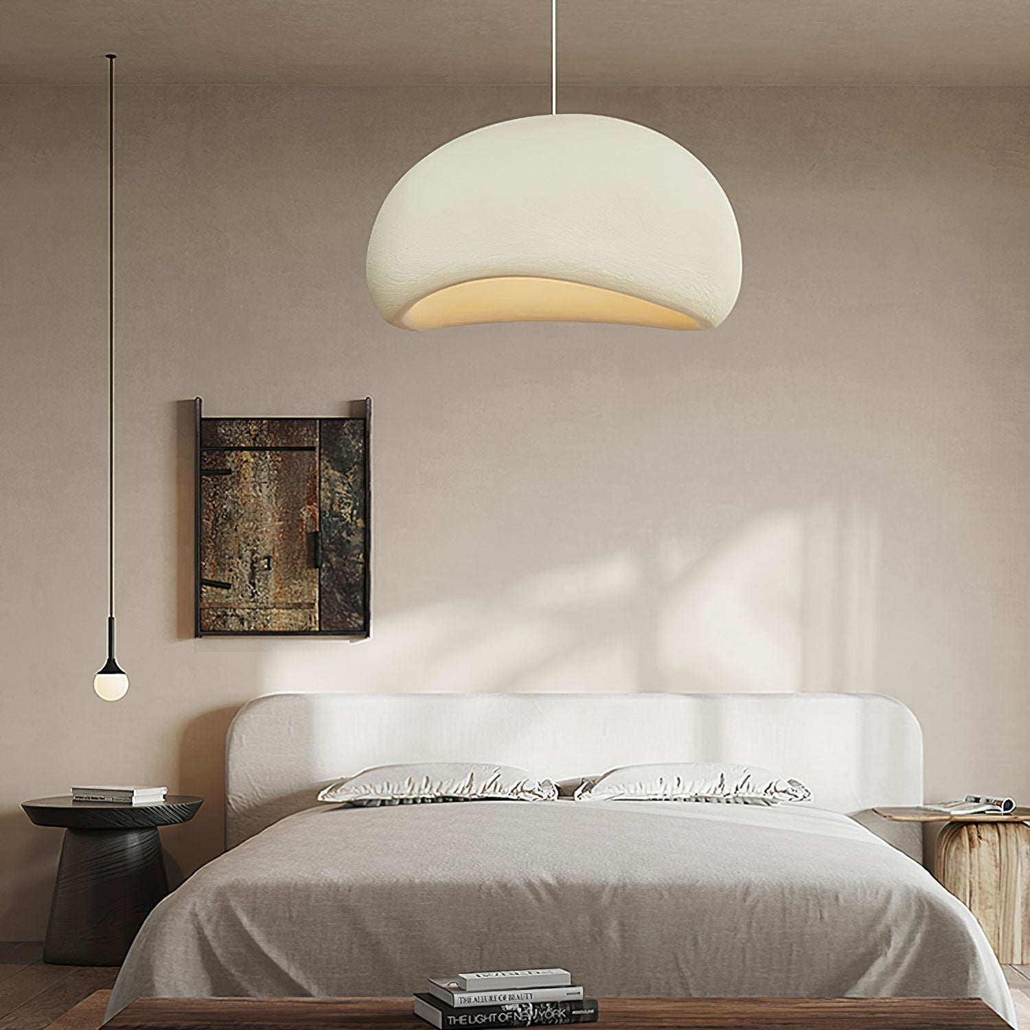 Khmara Pendant Light LED 11.8 in Grey Indoor Ceiling Lamp Adjustable Hanging | Thomler