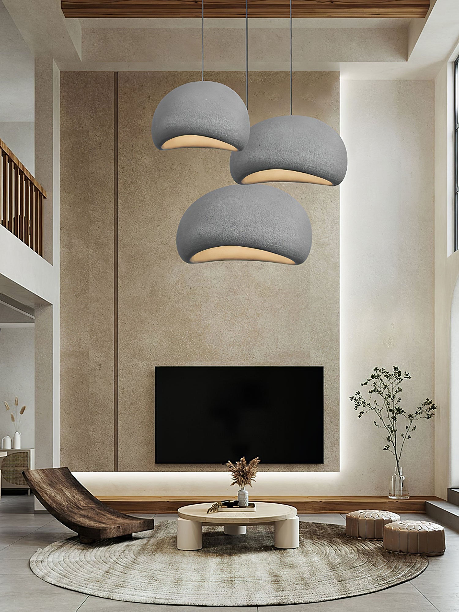 Khmara Pendant Light LED 11.8 in Grey Indoor Ceiling Lamp Adjustable Hanging | Thomler
