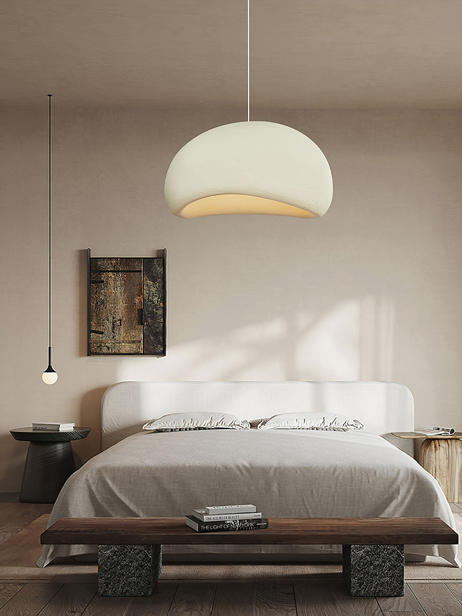 Khmara Pendant Light LED 11.8 in Grey Indoor Ceiling Lamp Adjustable Hanging | Thomler