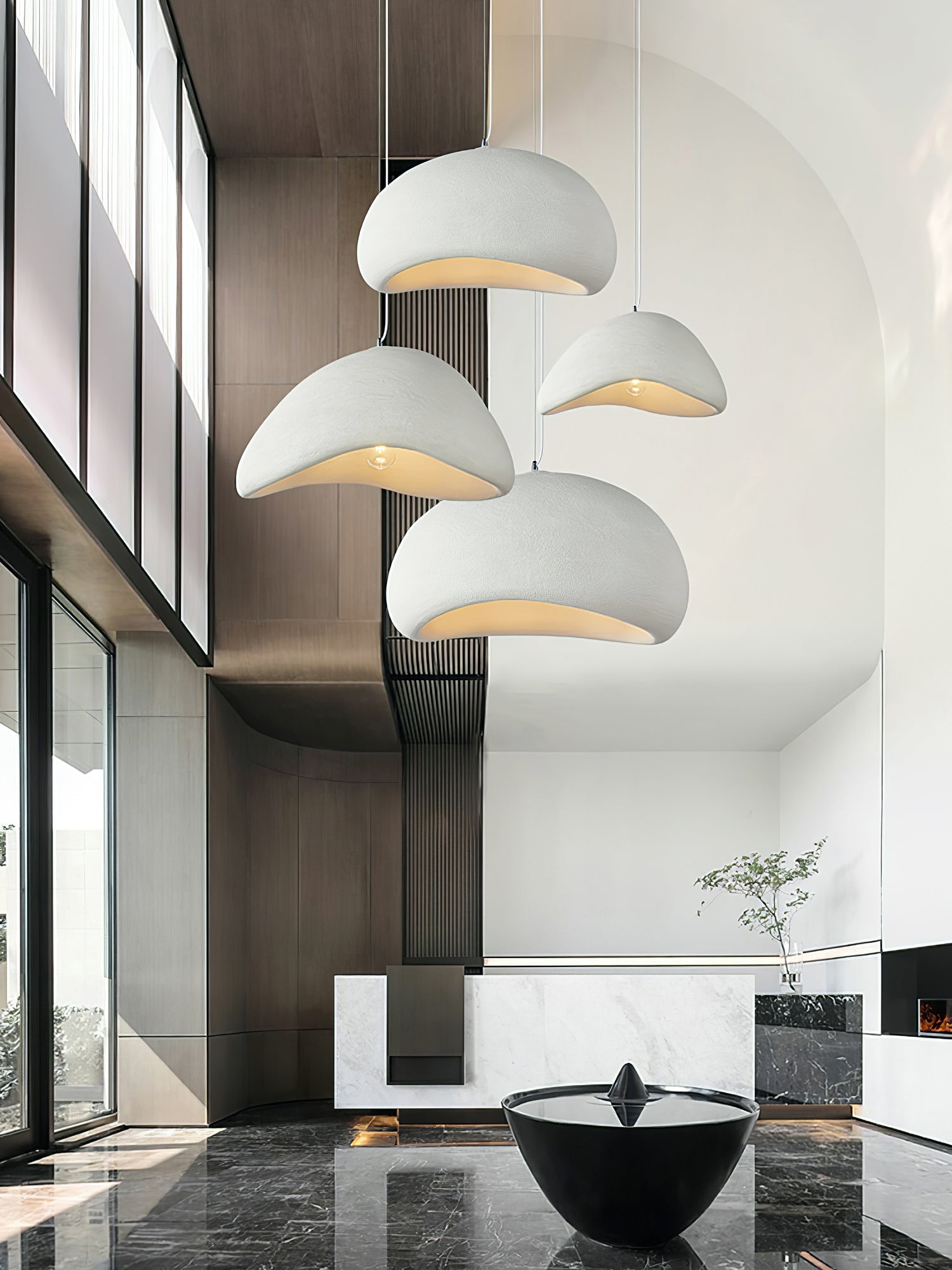 Khmara Pendant Light LED 11.8 in Grey Indoor Ceiling Lamp Adjustable Hanging | Thomler
