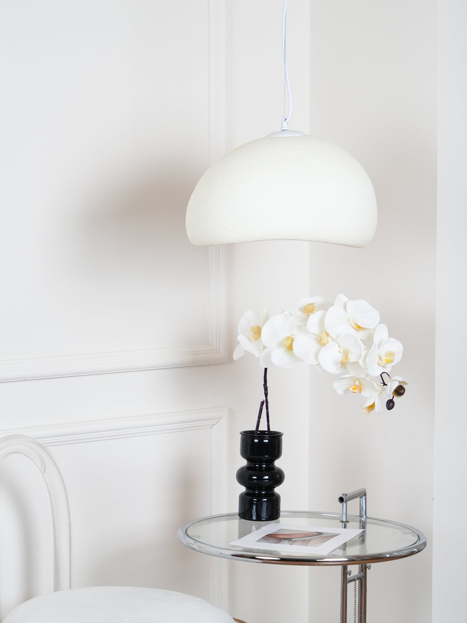Khmara Pendant Light LED 11.8 in Grey Indoor Ceiling Lamp Adjustable Hanging | Thomler