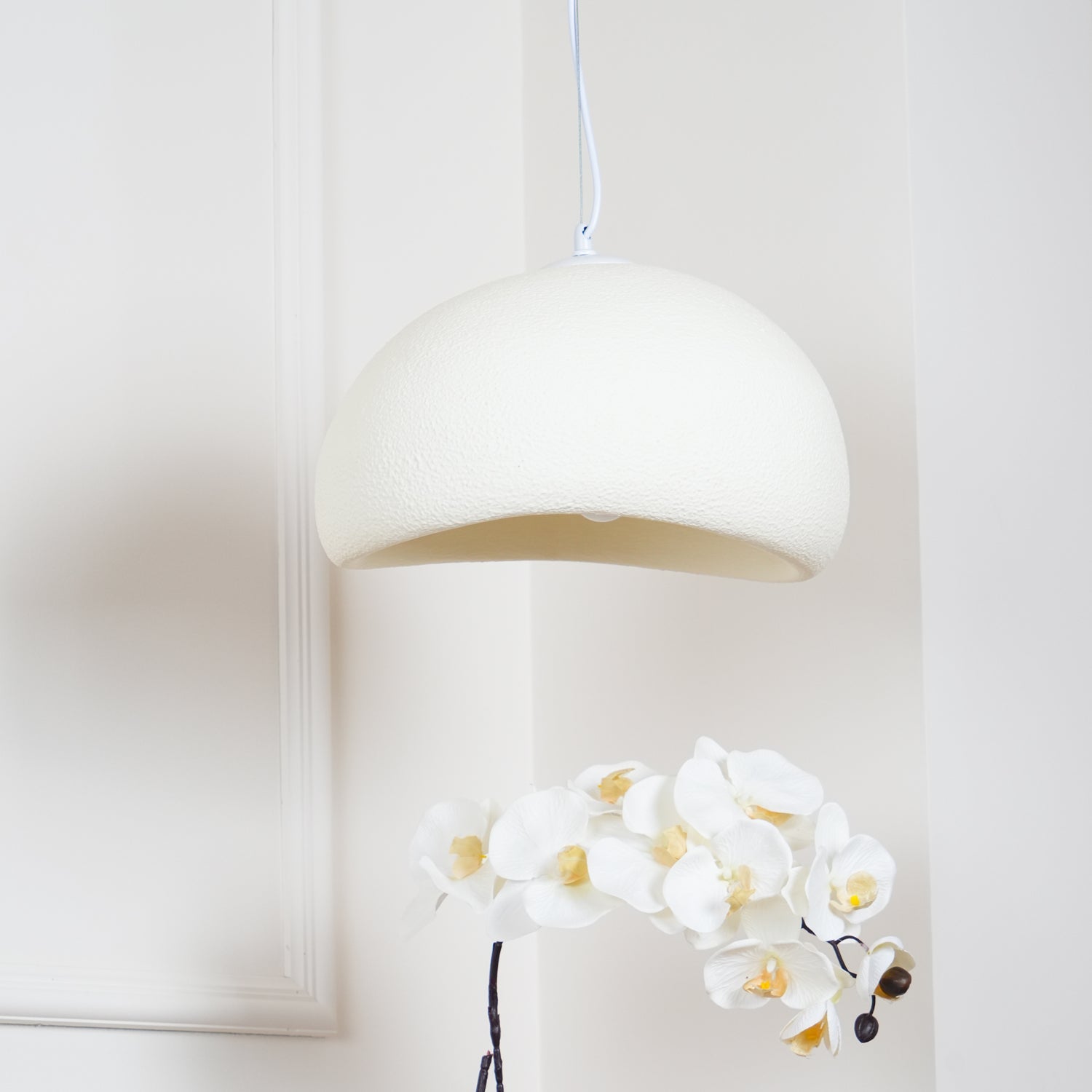 Khmara Pendant Light LED 11.8 in Grey Indoor Ceiling Lamp Adjustable Hanging | Thomler