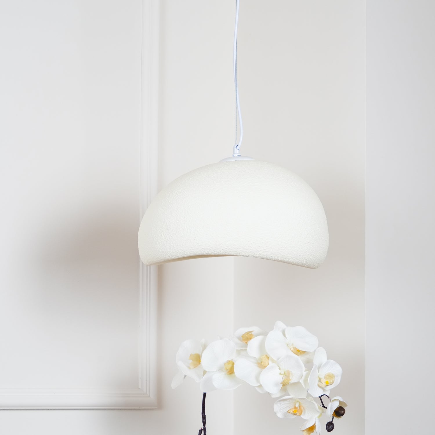 Khmara Pendant Light LED 11.8 in Grey Indoor Ceiling Lamp Adjustable Hanging | Thomler