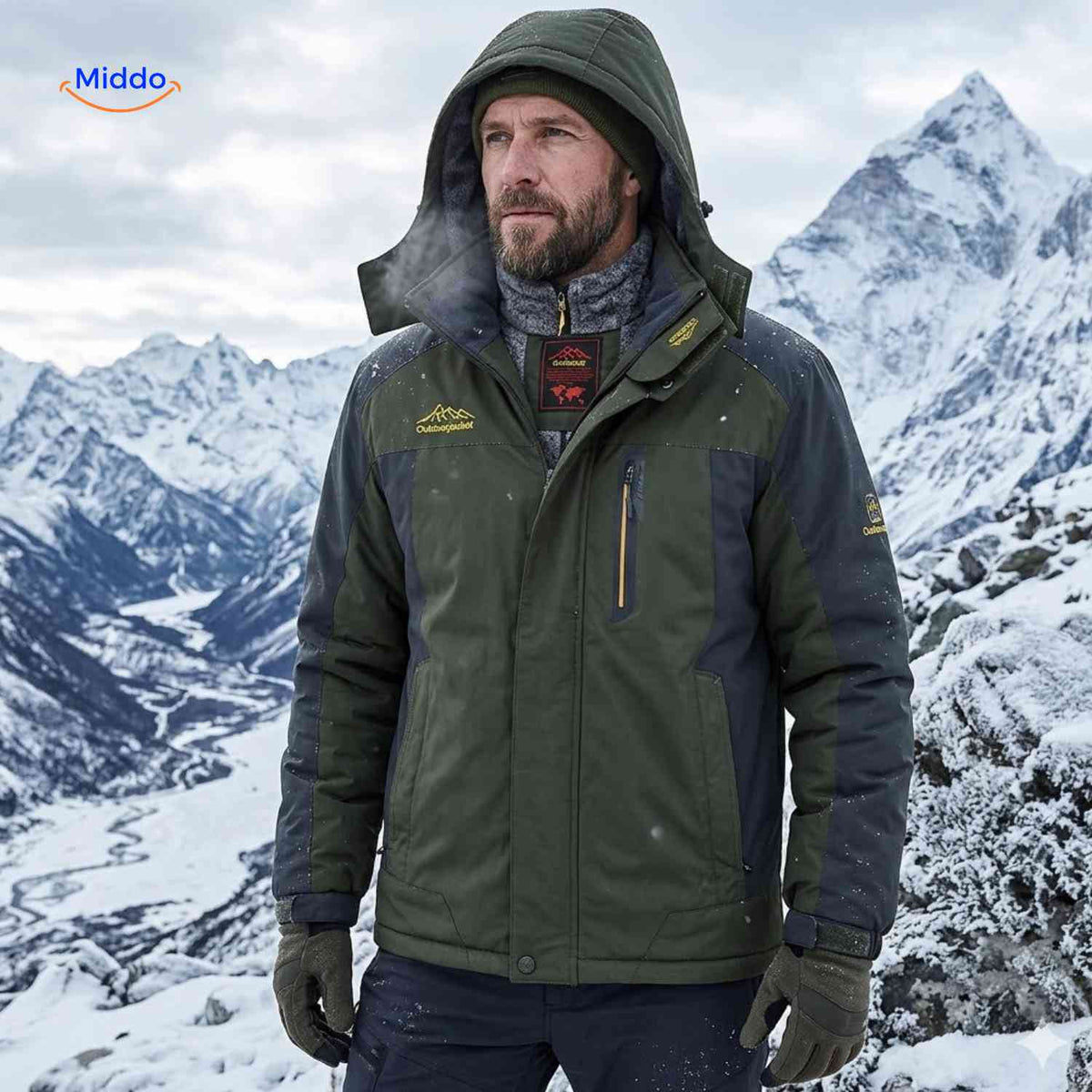 Heavy-Duty Insulated Winter Parka – Waterproof, Windproof, Fleece-Lined for Extreme Cold | Thomler