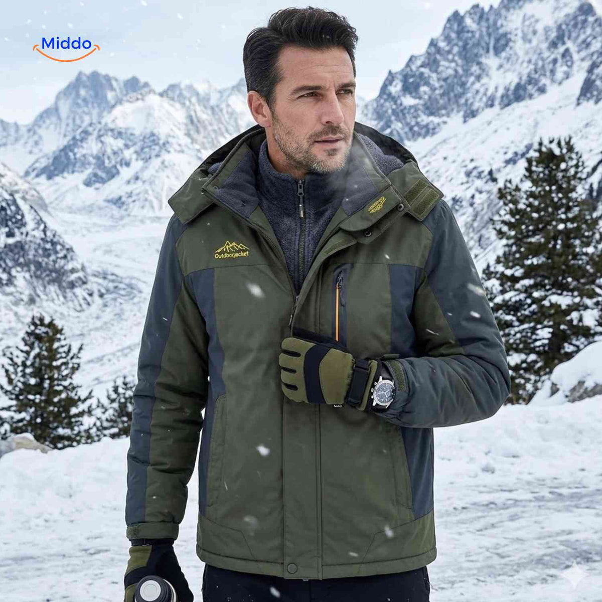 Heavy-Duty Insulated Winter Parka – Waterproof, Windproof, Fleece-Lined for Extreme Cold | Thomler