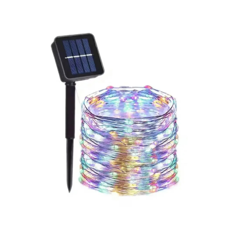 Solar String Lights Outdoor Waterproof 8 Modes Flexible Copper Wire LED Fairy Lights for Patio Garden Deck Fence Party Decor Year-Round | Thomler