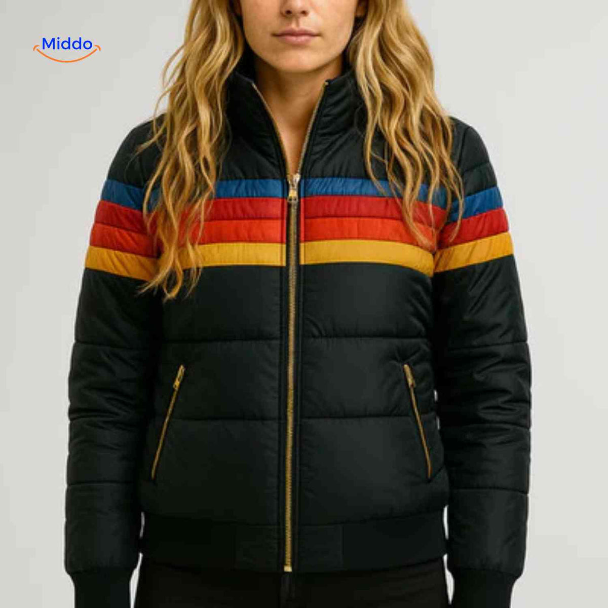 Quilted Hooded Puffer Jacket – Water-Resistant, Cotton-Lined Lightweight Coat for Women | Thomler