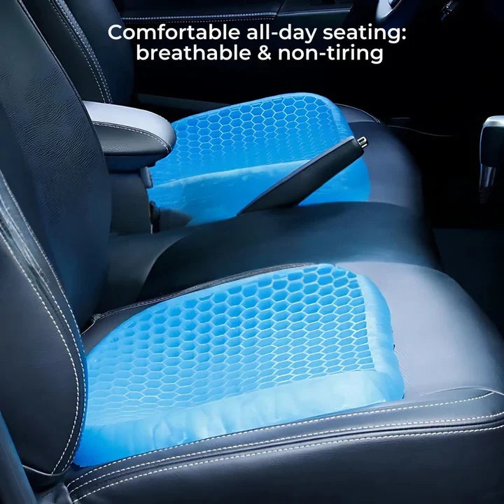 Honeycomb Gel Seat Pad for Coccyx Relief and Spinal Alignment in Office Chair Car Wheelchair | Thomler