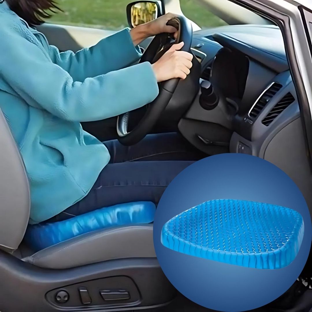 Pressure-Relieving Gel Seat Cushion for Coccyx Pain Relief | Chair Pad for Office, Car, Wheelchair | Orthopedic Support for Lower Back & | Thomler