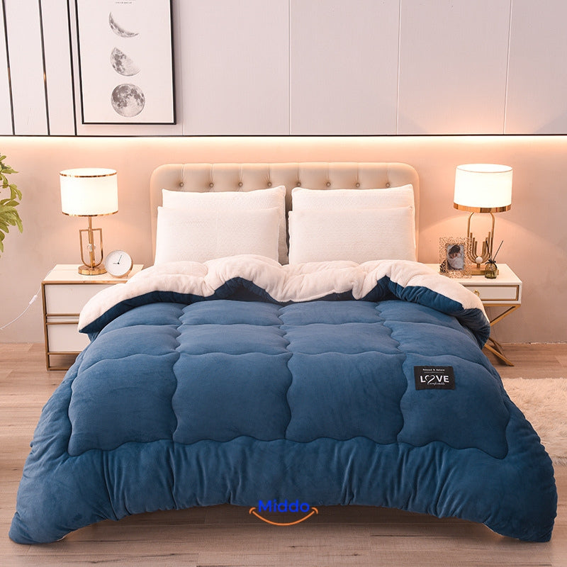 Weighted Wool-Velvet Throw Blanket – 5.5–9 lb Deep Pressure Comfort for Restful Sleep & Warmth | Thomler