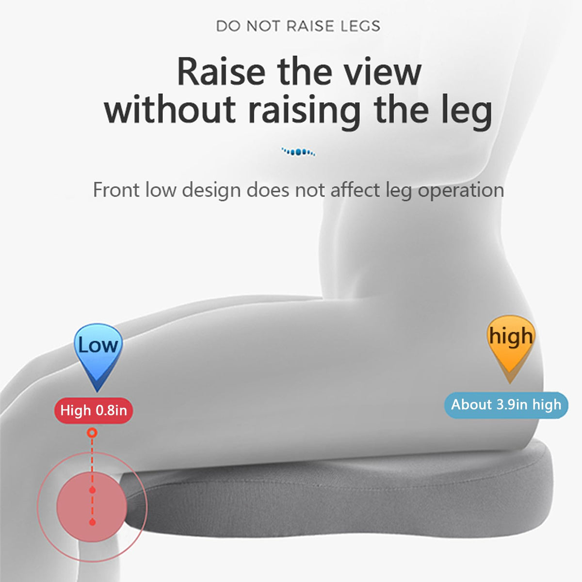 Memory Foam Car Seat Booster Cushion – Elevates Height for Better Road View & Posture Support | Thomler