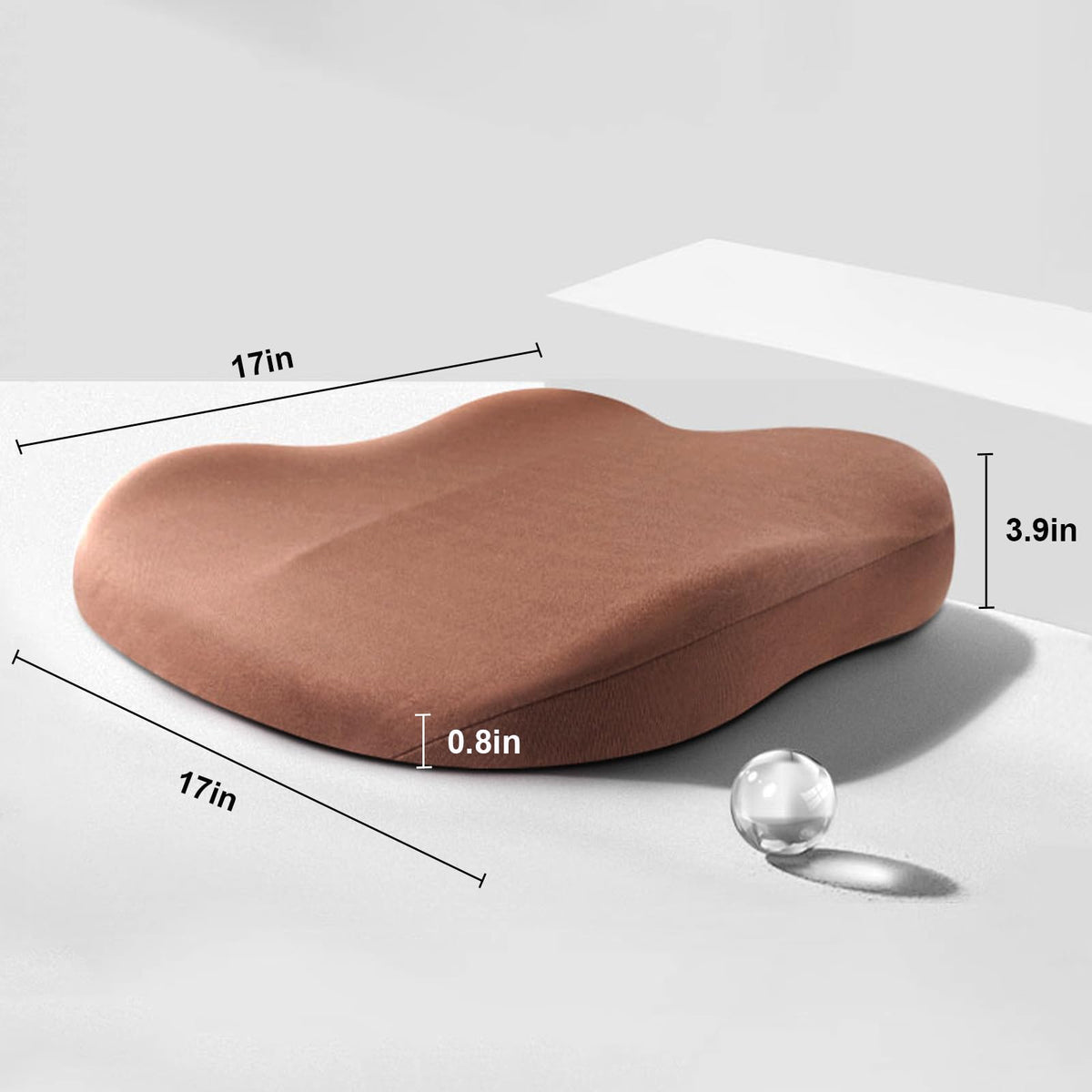 Memory Foam Car Seat Booster Cushion – Elevates Height for Better Road View & Posture Support | Thomler