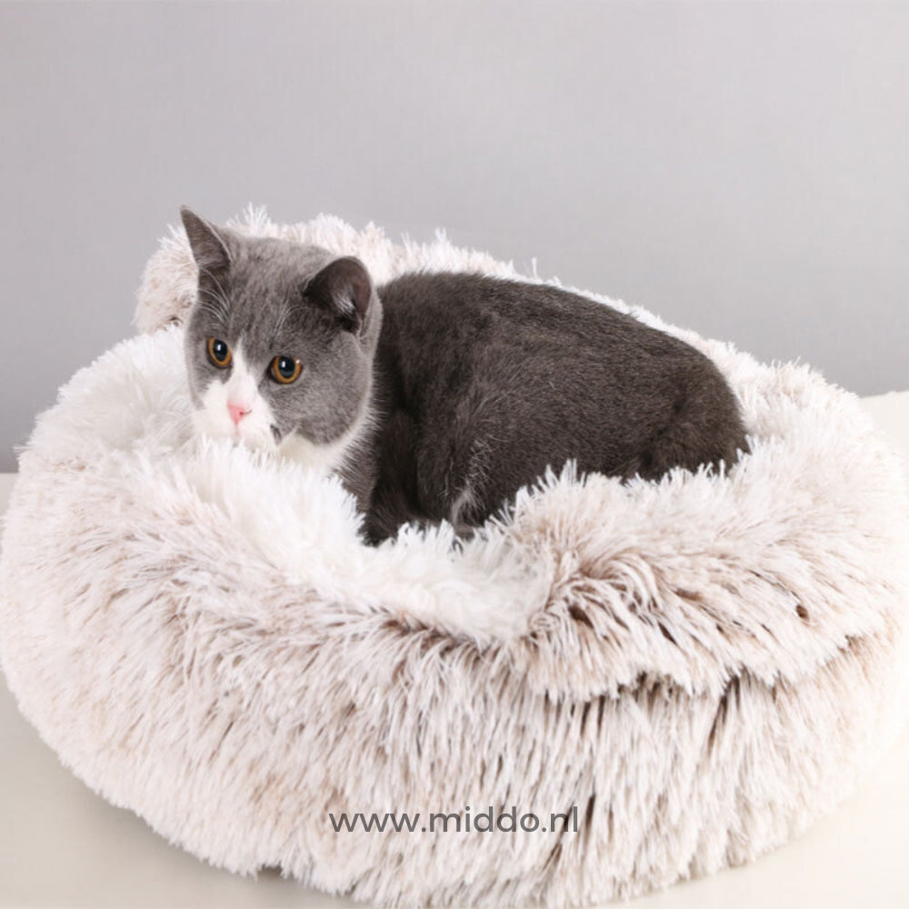 Round Plush Pet Bed – Cozy Donut Cushion for Dogs & Cats in All Sizes | Thomler