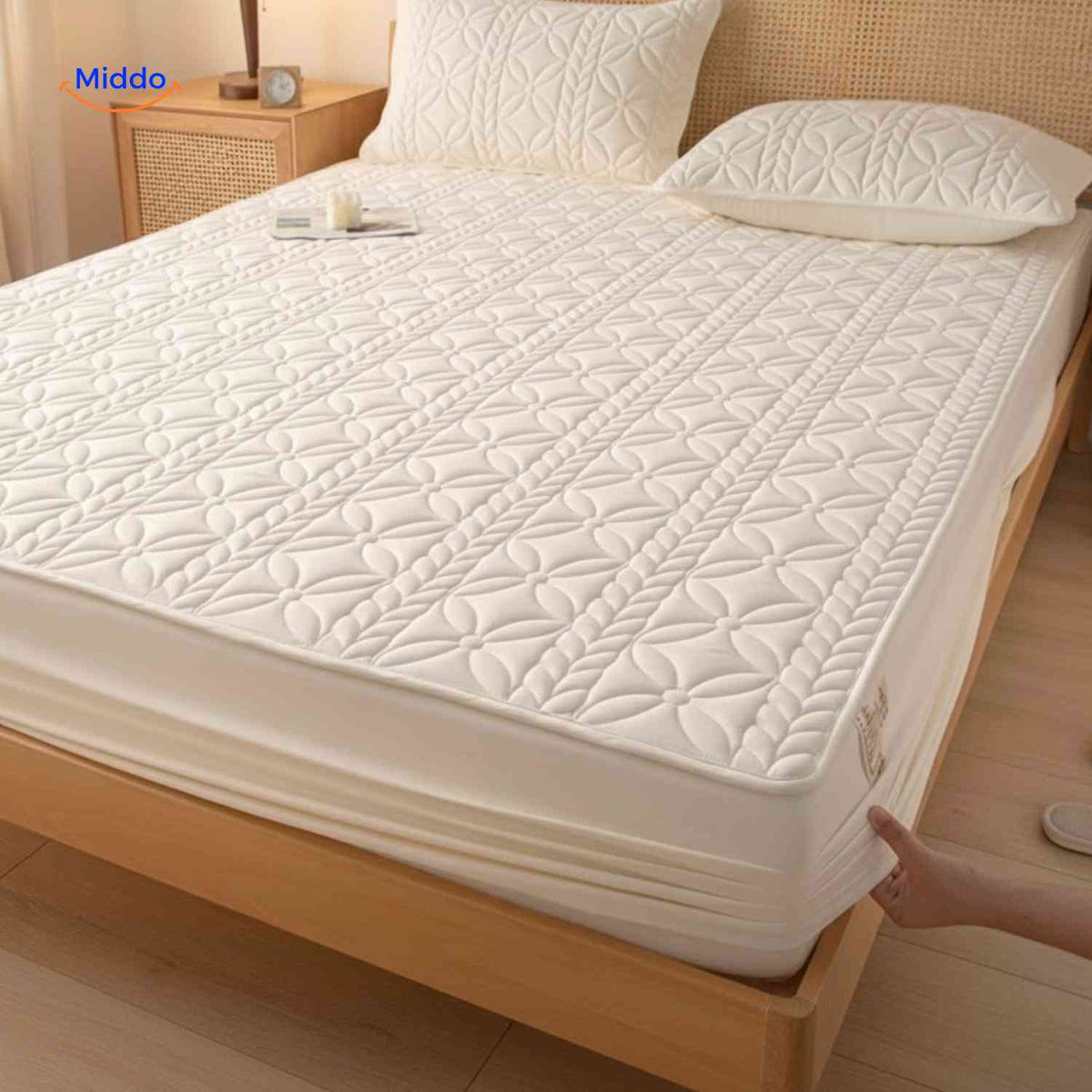 Quilted Waterproof Mattress Protector – Breathable, Anti-Bacterial & Machine Washable | Thomler
