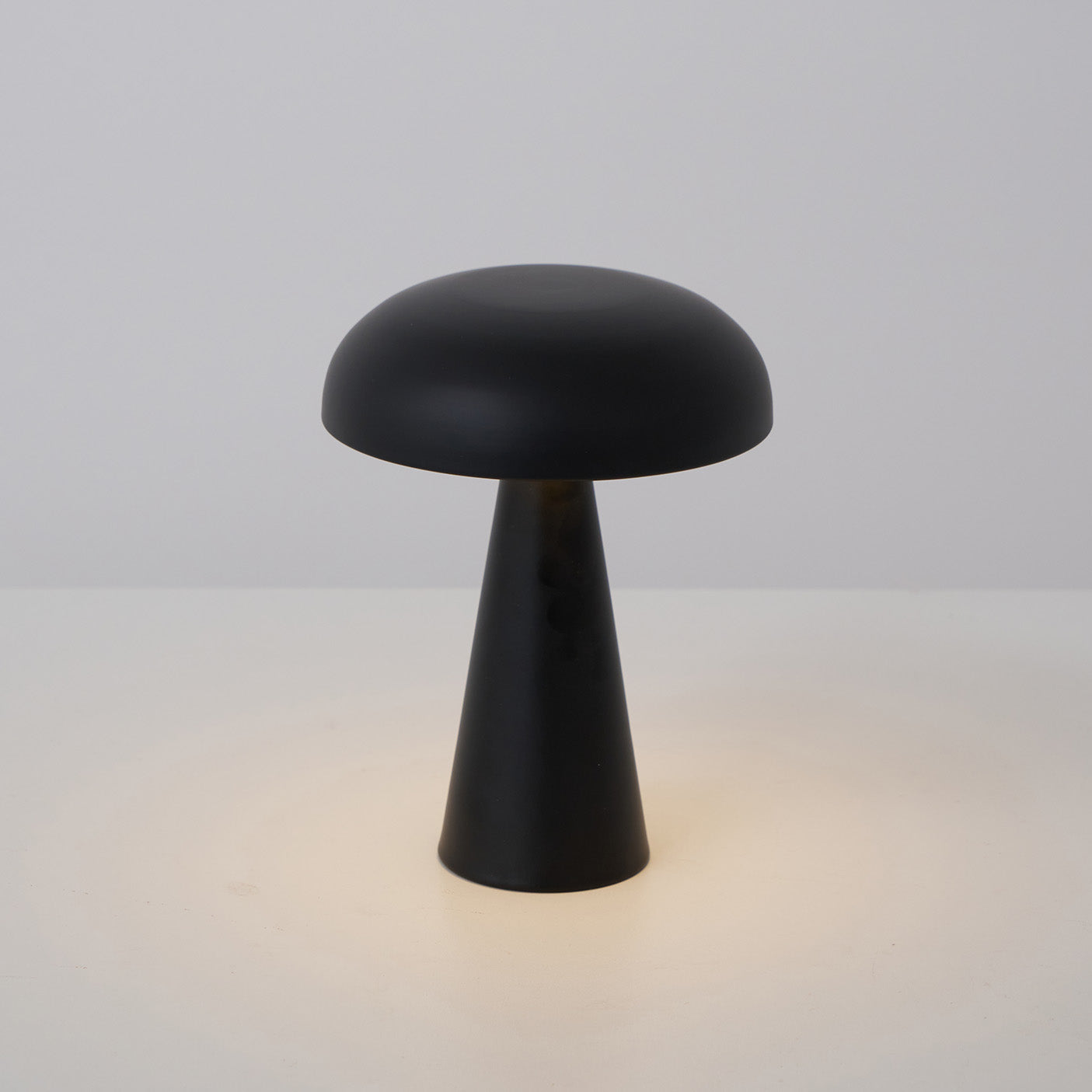 Table Lamp Aluminum 6.1 in x 8.2 in Mushroom Shade Gold Gray Blue Black Red Copper Brown USB Desk Light | Thomler