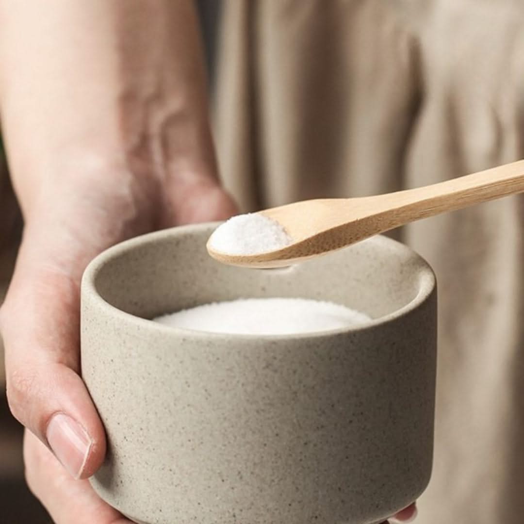 Ceramic Seasoning Canisters with Bamboo Lids & Wooden Spoons – Kitchen Counter Organizer for Salt, Sugar & Spice Storage | Thomler