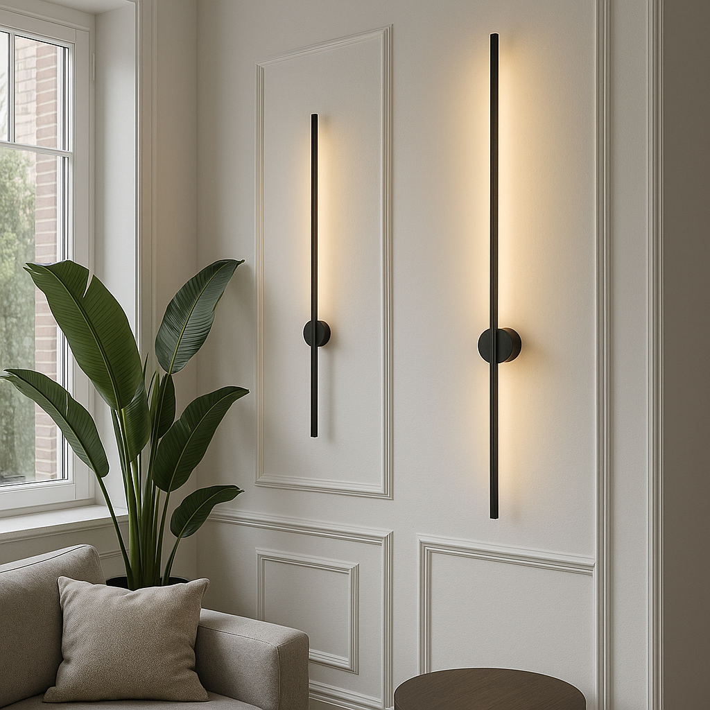 Rotating LED Bar Sconce in Metal & Acrylic – 3 Lengths Available | Thomler
