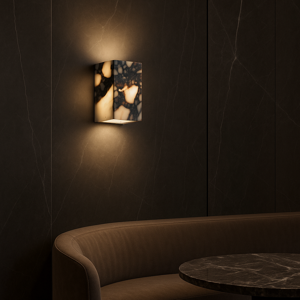 G9 LED Stone Wall Sconce – Cube & Rectangle Designs for Hallway, Bedroom & Living Room | Thomler