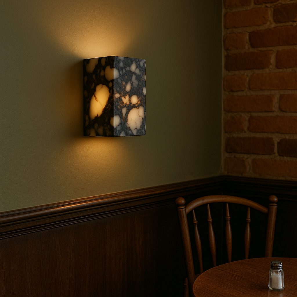 G9 LED Stone Wall Sconce – Cube & Rectangle Designs for Hallway, Bedroom & Living Room | Thomler