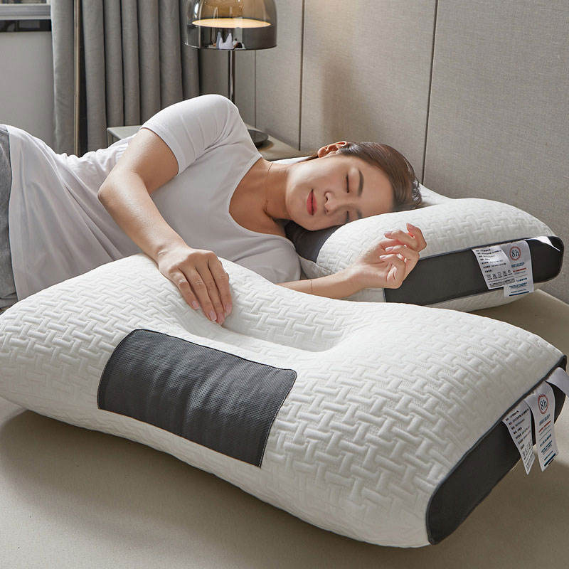 Contour Memory Foam Pillow for Neck Pain Relief – Ergonomic Sleep Support with Breathable Honeycomb Mesh for Side & Back Sleepers | Thomler