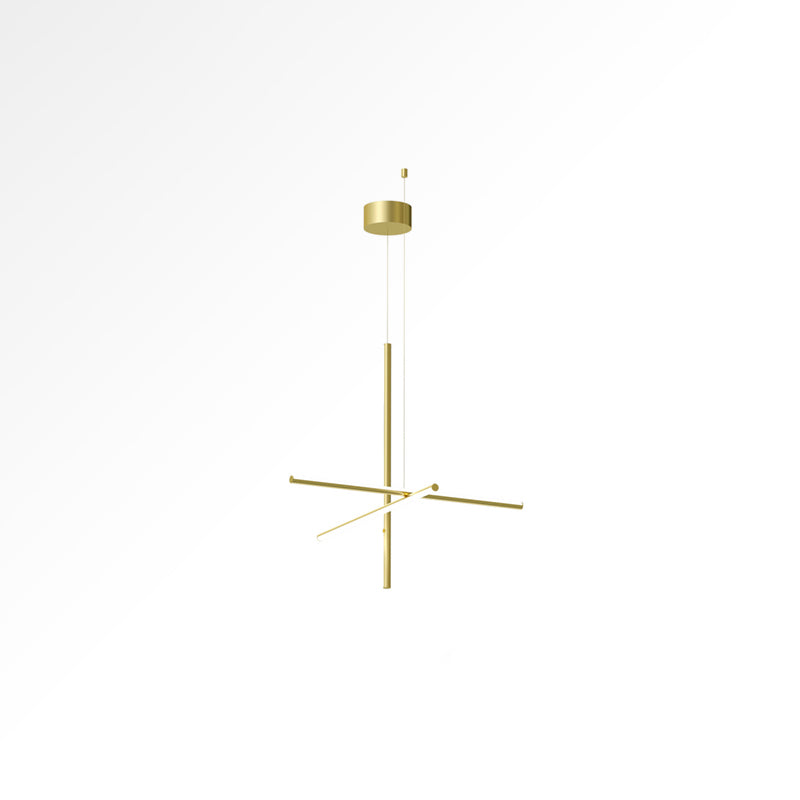 Pendant Light Aluminium Integrated LED 175.0 cm Black Modern Dining Room Linear Chandelier Modular Ceiling Lighting | Thomler
