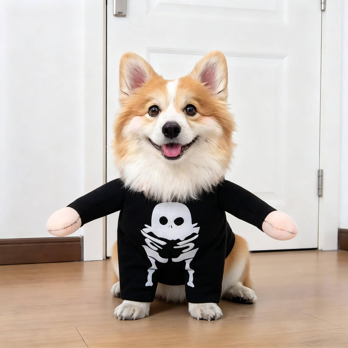 Pet Costume with Padded Fake Arms – 3D Walking Illusion for Dogs & Cats – Halloween Party Outfit | Thomler