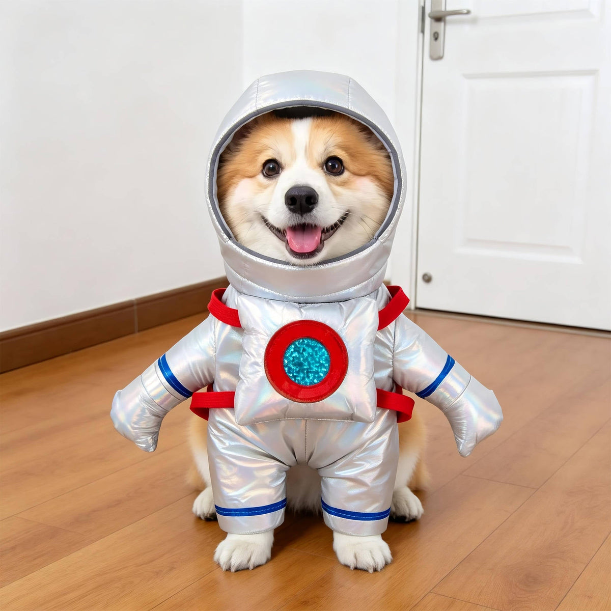 Pet Costume with Padded Fake Arms – 3D Walking Illusion for Dogs & Cats – Halloween Party Outfit | Thomler