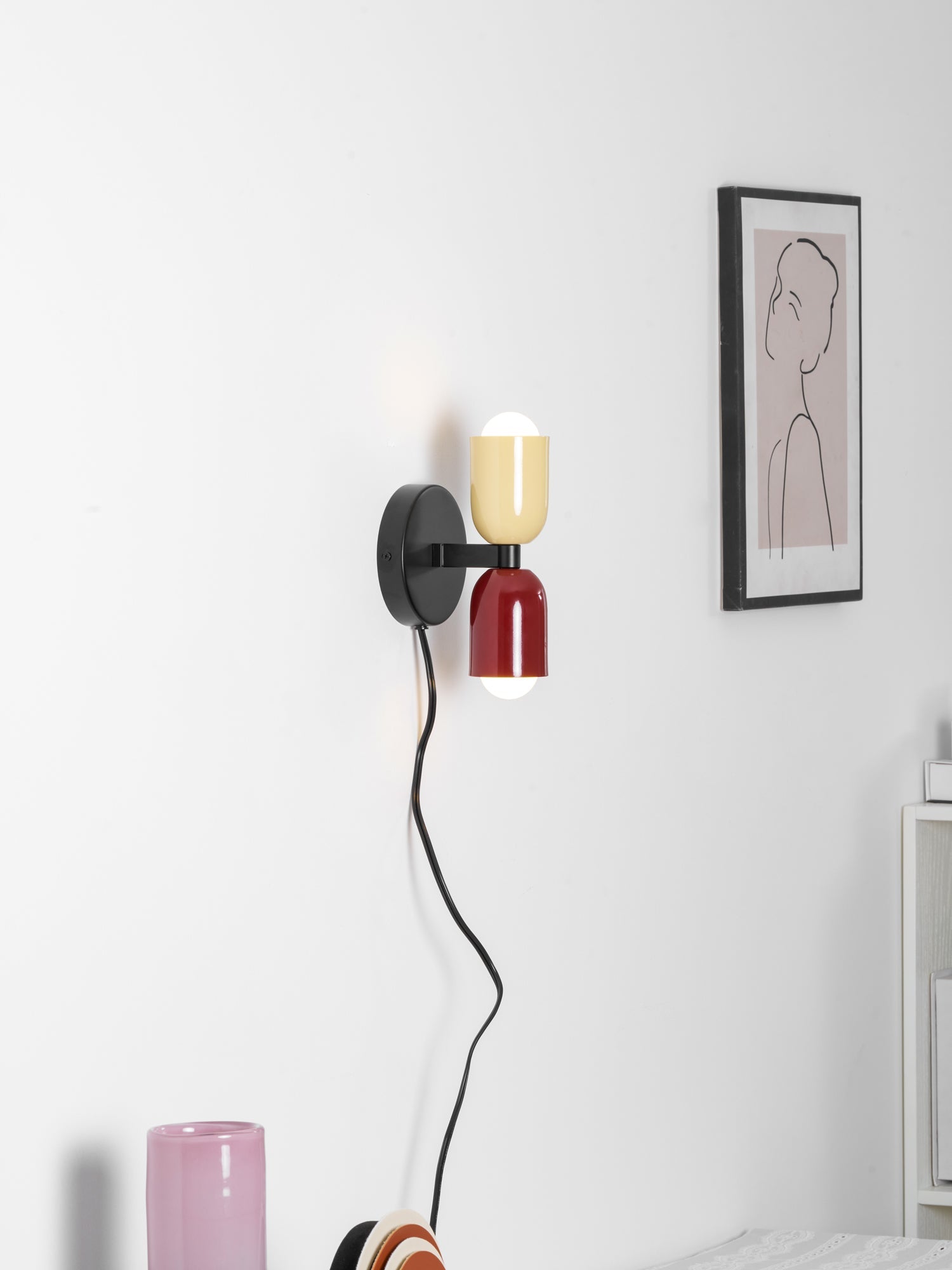 Modern Wall Sconce LED Metal 9.8 in Indoor Light Black Vertical Horizontal Mounting Decorative Lamp | Thomler