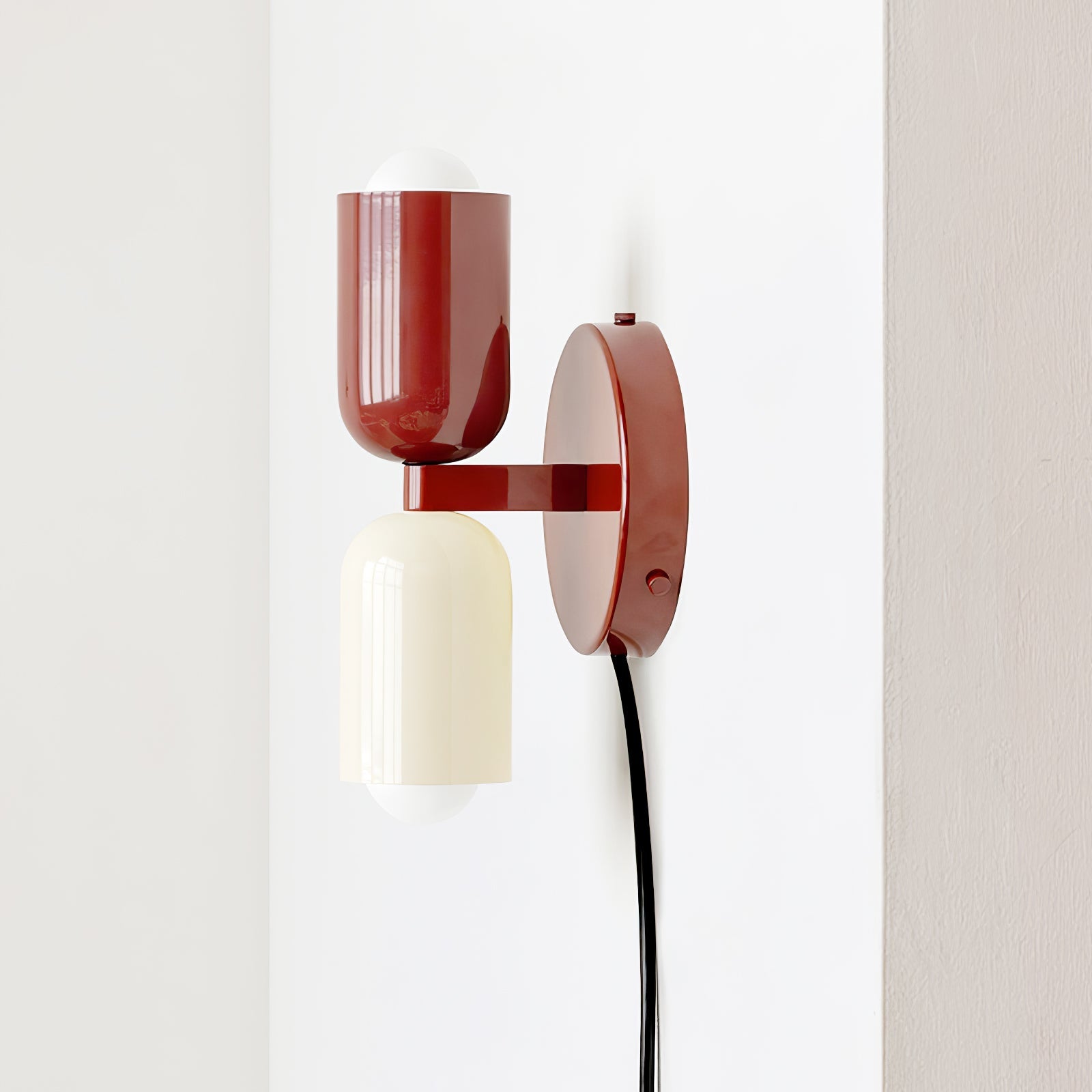 Modern Wall Sconce LED Metal 9.8 in Indoor Light Black Vertical Horizontal Mounting Decorative Lamp | Thomler
