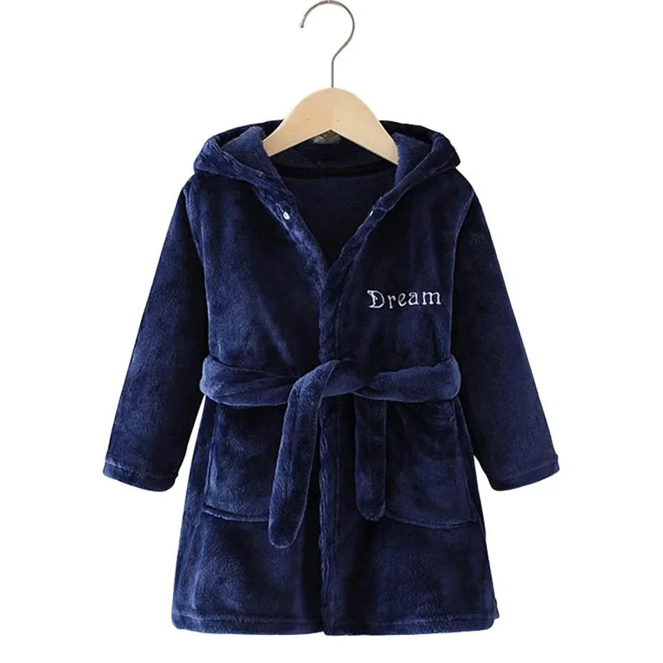 Kids' Hooded Robe – Plush Fleece Wrap with Fun Character Graphics for Boys & Girls | Thomler