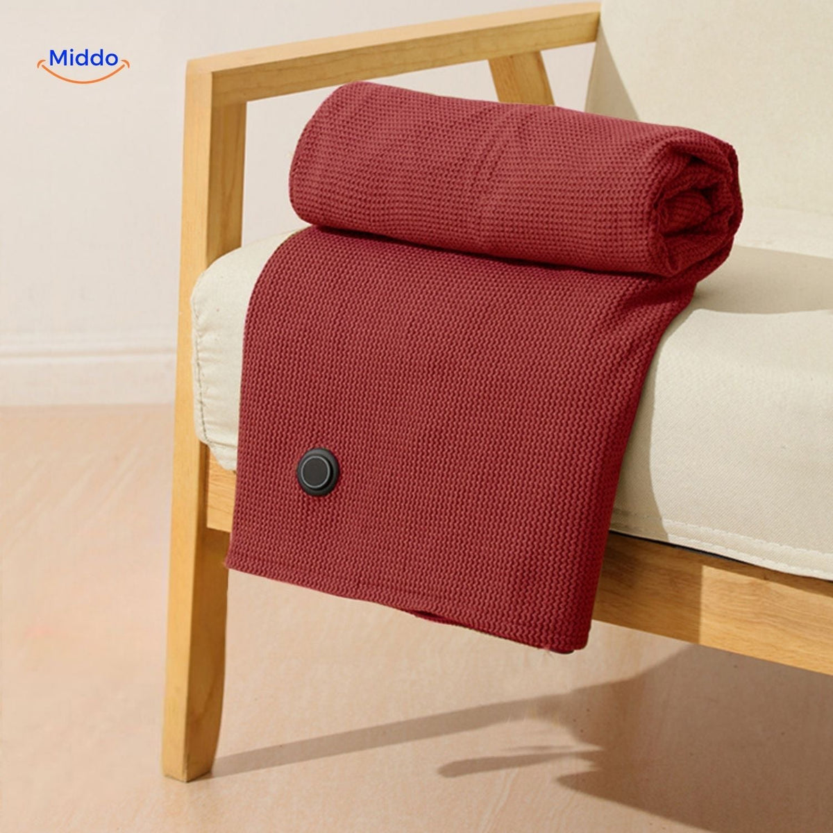 USB Powered Graphene Heated Throw Blanket with 3 Temperature Settings for Indoor & Outdoor Use | Thomler