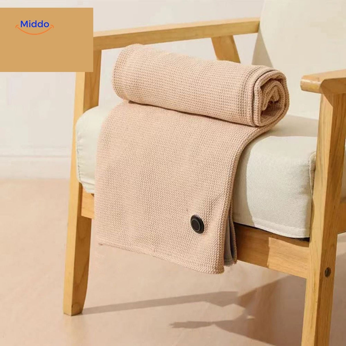 USB Powered Graphene Heated Throw Blanket with 3 Temperature Settings for Indoor & Outdoor Use | Thomler