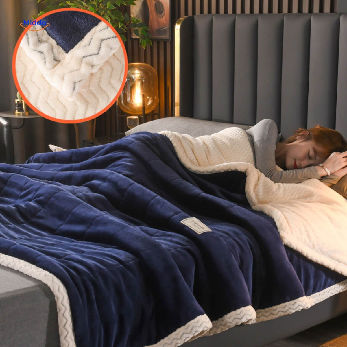 Reversible Plush Fleece Throw Blanket – Ultra-Soft Double-Sided Winter Blanket for Bed & Couch | Thomler