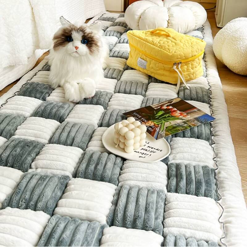 Quilted Cotton Furniture Protector Cover Anti-Slip Couch Cushion Pad for Sofa Chair Loveseat Pet-Friendly Washable Mat for Living Room | Thomler