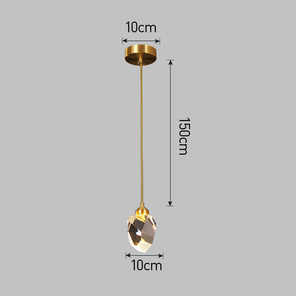 Pendant Light Glass Metal Adjustable Gold Dining Room Kitchen Island Hanging Ceiling Lamp Modern Teardrop Lighting | Thomler