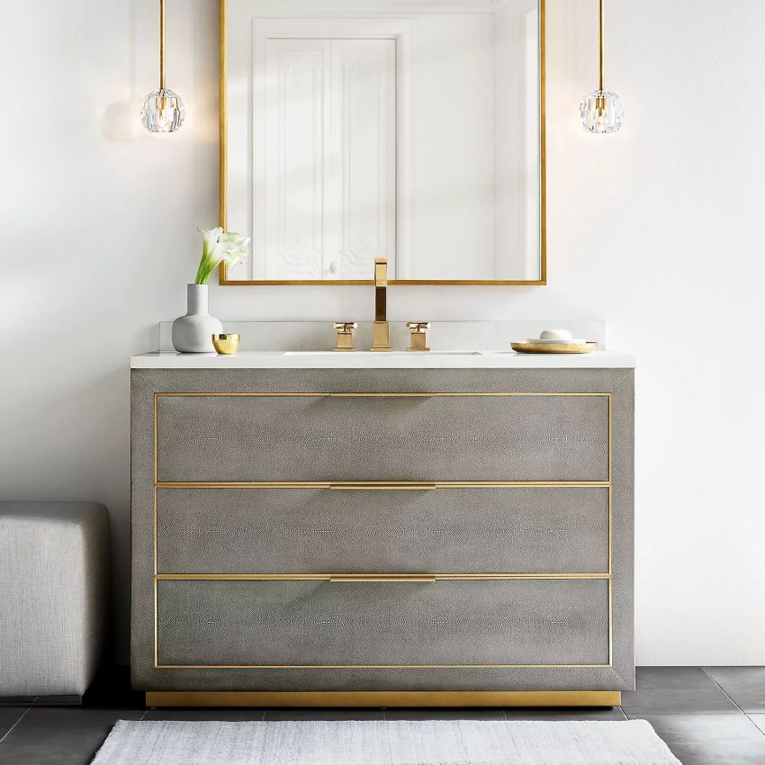 Crystal Globe Pendant Light Fixture with Brass Frame for Dining Room Kitchen Island Modern Single Bulb Hanging Ceiling Lamp Adjustable | Thomler