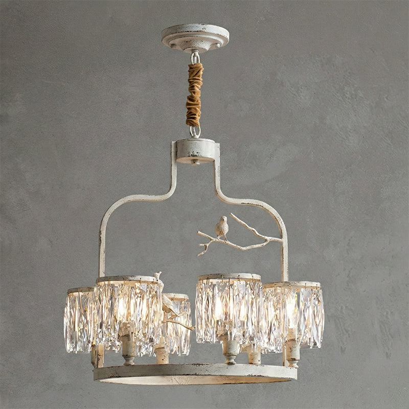 Chandelier Brass 22 in Crystal Indoor Ceiling Light Modern Dining Living Room Fixture | Thomler