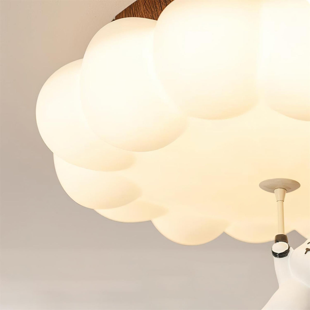 Teddy Bear Cloud Nursery Ceiling Light – Soft Acrylic Shade with Adorable Hanging Charm for Kids' Rooms | Thomler